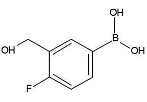 [4-Fluoro-3-(hydroxymethyl)phenyl]boronicacid structure, CAS 481681-02-1