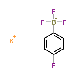 Potassium4-fluorophenyltrifluoroborate structure, CAS 192863-35-7