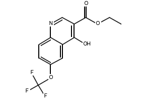 Ethyl4-hydroxy-6-(trifluoromethoxy)quinoline-3-carboxylate structure, CAS 175203-85-7