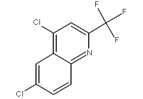 4,6-Dichloro-2-(trifluoromethyl)quinoline structure, CAS 18706-33-7