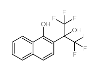 2-(2-Hydroxy-1,1,1,3,3,3-hexafluoropropyl)-1-naphthol structure, CAS 2092-87-7
