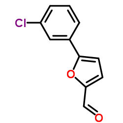 5-(3-Chloro-phenyl)-furan-2-carbaldehyde structure, CAS 22078-59-7