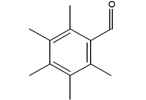 Pentamethylbenzaldehyde structure, CAS 17432-38-1
