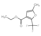 Ethyl5-methyl-2-(trifluoromethyl)-3-furoate structure, CAS 17515-73-0