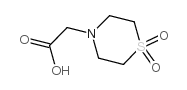 Thiomorpholinoaceticacid1,1-dioxidemonohydrate structure, CAS 155480-08-3