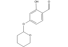 4-Tetrahydropyranoxy-2-hydroxybenzaldehyde structure, CAS 72041-59-9