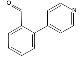 2-(4-Pyridinyl)benzaldehyde structure, CAS 176526-00-4