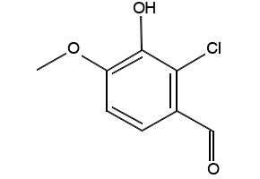 2-Chloro-3-hydroxy-4-methoxybenzaldehyde structure, CAS 37687-57-3