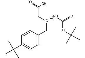 Boc-(R)-3-Amino-4-pentafluorophenylbutanoicacid structure, CAS 269398-93-8