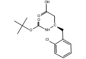 Boc-(R)-3-Amino-4-(2-trifluoromethylphenyl)butanoicacid structure, CAS 269396-77-2