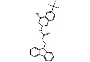 Fmoc-(R)-3-Amino-4-(4-trifluoromethylphenyl)butanoicacid structure, CAS 269726-78-5