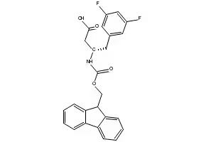 Fmoc-(S)-3-Amino-4-(3,4-difluorophenyl)butanoicacid structure, CAS 270063-55-3