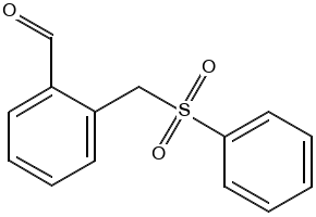 2-(Phenylsulfonylmethyl)benzaldehyde structure, CAS 468751-38-4