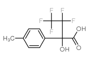 3,3,4,4,4-Pentafluoro-2-hydroxy-2-(P-tolyl)-butyricacid structure, CAS 91935-84-1