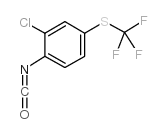 2-Chloro-4-(trifluoromethylthio)phenylisocyanate structure, CAS 55225-89-3