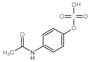 4-Acetaminophensulfate structure, CAS 10066-90-7