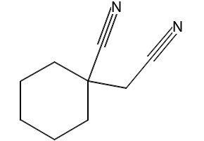 1-Cyanocyclohexaneacetonitrile structure, CAS 4172-99-0