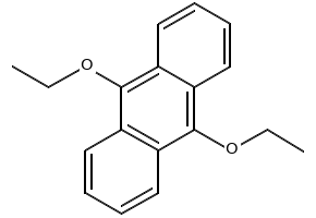 9,10-Diethoxyanthracene structure, CAS 68818-86-0