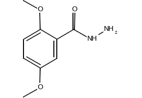 2,5-Dimethoxybenzhydrazide structure, CAS 17894-25-6