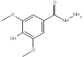3,5-Dimethoxy-4-hydroxybenzhydrazide structure, CAS 1443-76-1