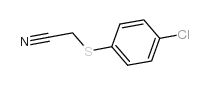 (4-Chlorophenylthio)acetonitrile structure, CAS 18527-19-0