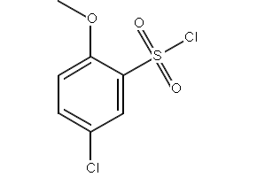 5-Chloro-2-methoxybenzenesulfonylchloride structure, CAS 22952-32-5