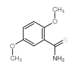 2,5-Dimethoxythiobenzamide structure, CAS 351065-79-7