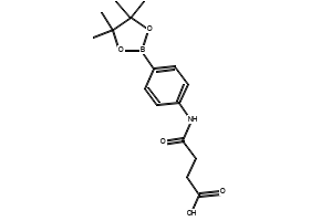 N[4-(4,4,5,5-Tetramethyl-1,3,2-dioxaborolan-2-yl)phenyl]-succinamicacid structure, CAS 480424-98-4