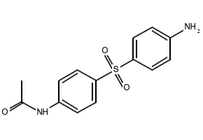 N-monoacetyl-4,4'-diaminodiphenylsulfone structure, CAS 565-20-8