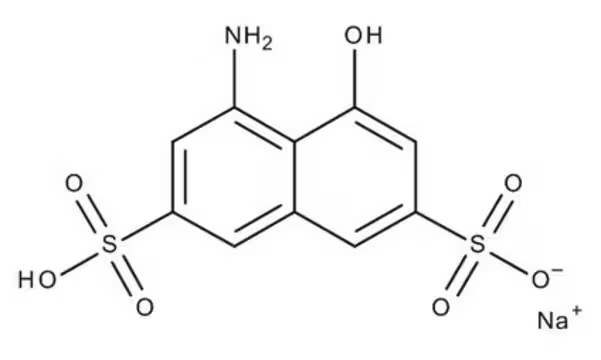 1-Amino-8-naphthol-4-sulfonicacid structure, CAS 83-64-7