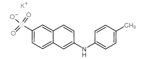 2-(p-Toluidino)naphthalene-6-sulfonicacidpotassiumsalt structure, CAS 32752-10-6