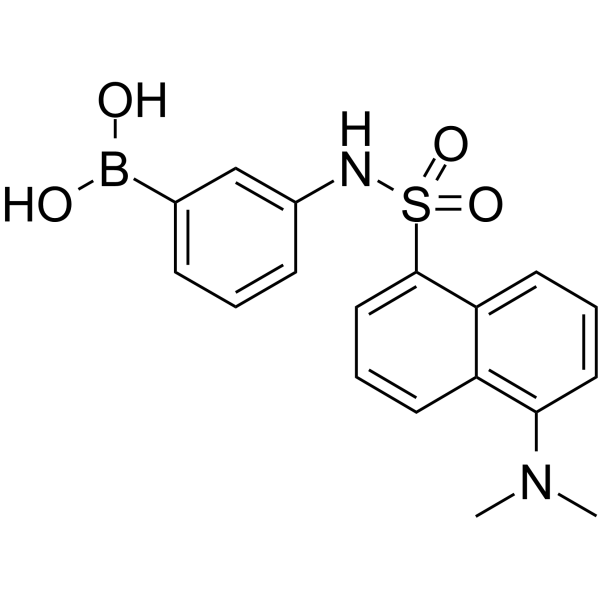3-(Dansylamino)phenylboronicacid structure, CAS 75806-94-9