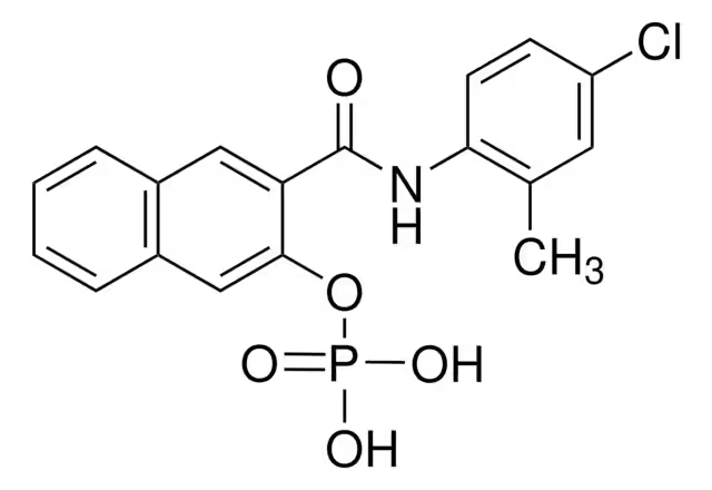 N-(4-Chloro-2-methylphenyl)-3-(phosphonooxy)naphthalene-2-carboxamide structure, CAS 2616-72-0