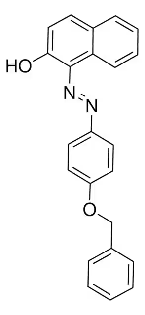 1-(4-[Phenylazo]phenylazo)-2-methylaminonaphthalene structure, CAS 125455-63-2