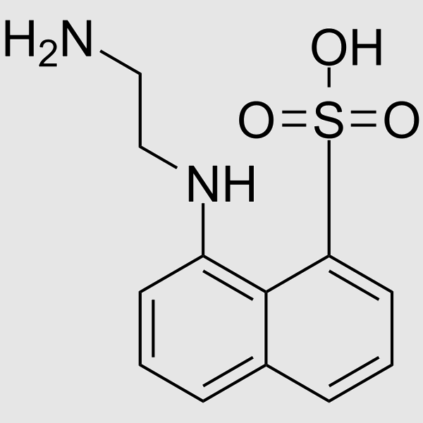 8-(2-Aminoethylamino)-1-naphthalenesulfonicacid structure, CAS 50402-57-8