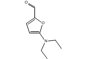 5-diethylamino-furan-2-carbaldehyde structure, CAS 22868-59-3