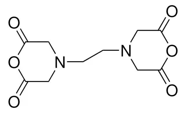 Ethylenediaminetetraaceticdianhydride structure, CAS 23911-25-3