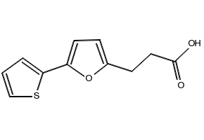 3-(5-Thiophen-2-yl-furan-2-yl)-propionicacid structure, CAS 24090-38-8