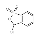 3-Chloro-3H-2,1-benzoxathiole-1,1-dioxide structure, CAS 25595-59-9