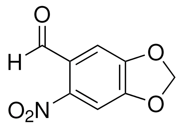2-Nitro-4,5-methylenedioxybenzaldehyde structure, CAS 712-97-0