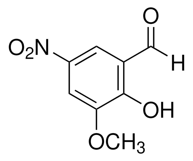 2-Hydroxy-3-methoxy-5-nitrobenzaldehyde structure, CAS 17028-61-4