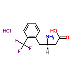 (R)-3-Amino-4-(2-trifluoromethylphenyl)butanoicacidhydrochloride structure, CAS 269396-76-1