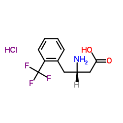 (S)-3-Amino-4-(2-trifluoromethylphenyl)butanoicacidhydrochloride structure, CAS 270065-73-1