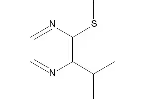 2-Methylthio-3-isopropylpyrazine structure, CAS 67952-59-4