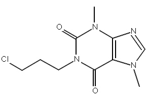 1-(3-Chloropropyl)theobromine structure, CAS 74409-52-2