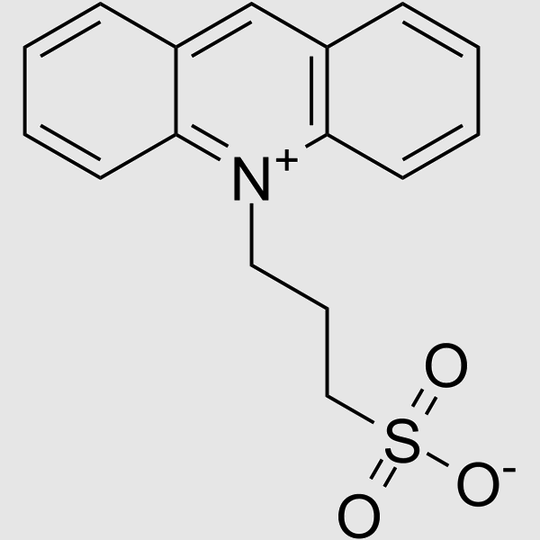 10-(3-Sulfopropyl)acridiniumbetain structure, CAS 83907-41-9