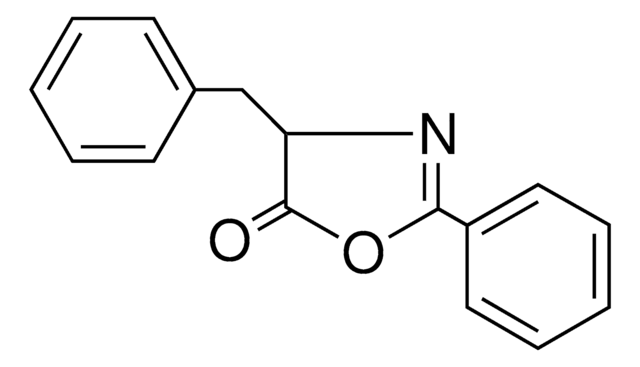 4-Benzyl-2-phenyl-2-oxazoline-5-one structure, CAS 5874-61-3
