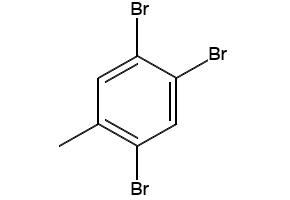2,4,5-Tribromotoluene structure, CAS 3278-88-4
