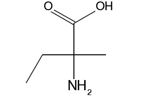 2-Amino-2-methyl-butyrichydrochloride structure, CAS 595-39-1
