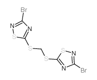 Bis(3-bromo-1,2,4-thiadiazol-5-ylthio)methane structure, CAS 444791-14-4